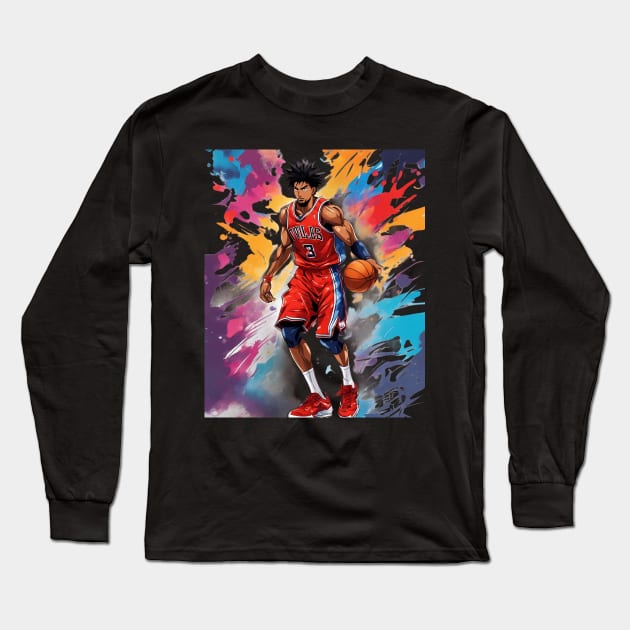 basketball goal Long Sleeve T-Shirt by animegirlnft